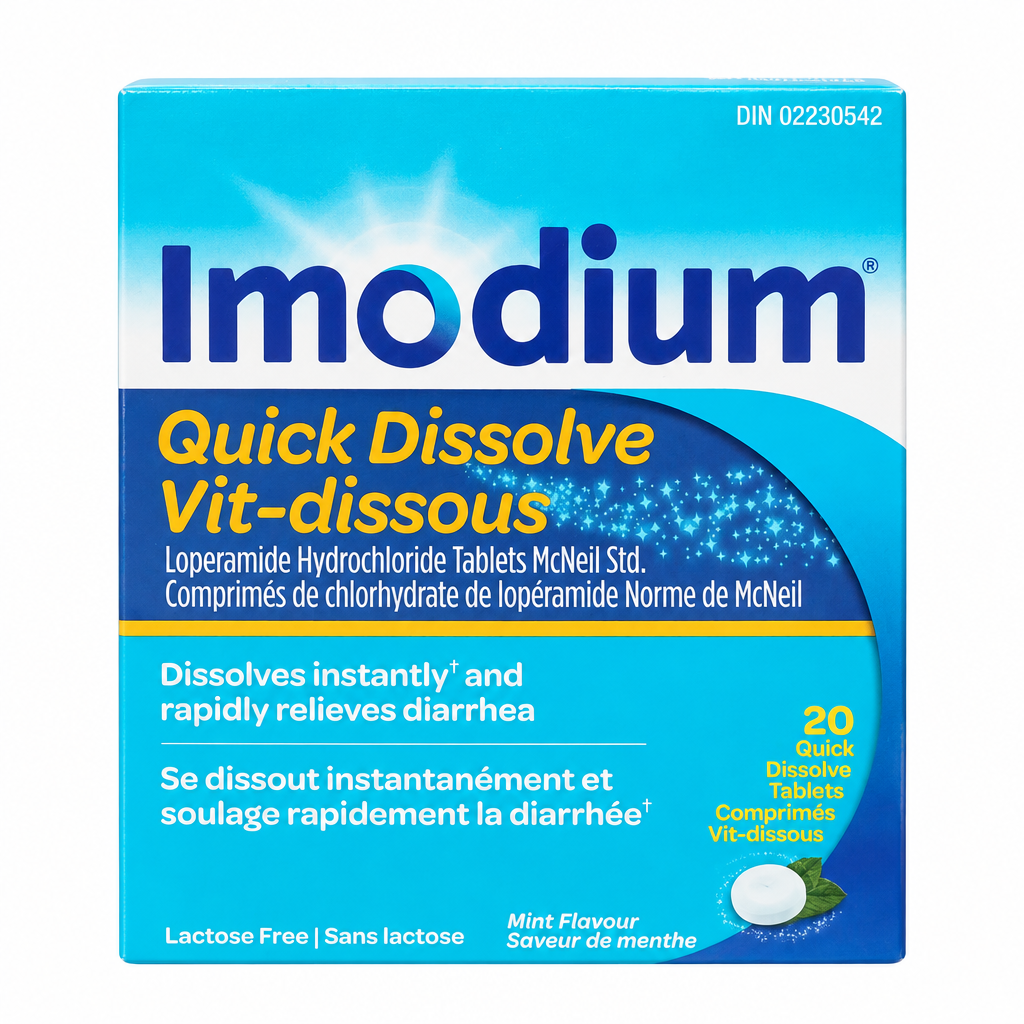 Imodium Quick Dissolve Tablets 2 mg, 20 Tablets