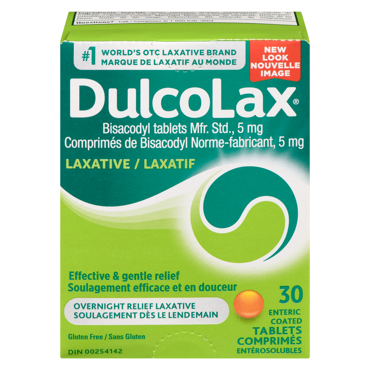 Dulcolax Bisacodyl 5 mg Laxative Tablets, 30 Tablets