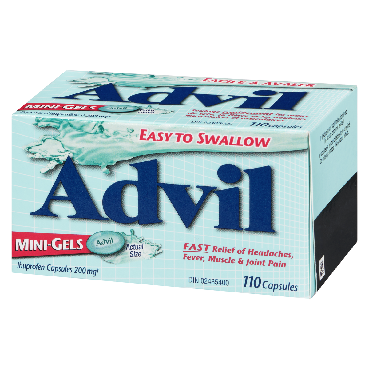 Advil Regular Strength Mini-Gels Ibuprofen Capsules 200 mg, 110 Capsules