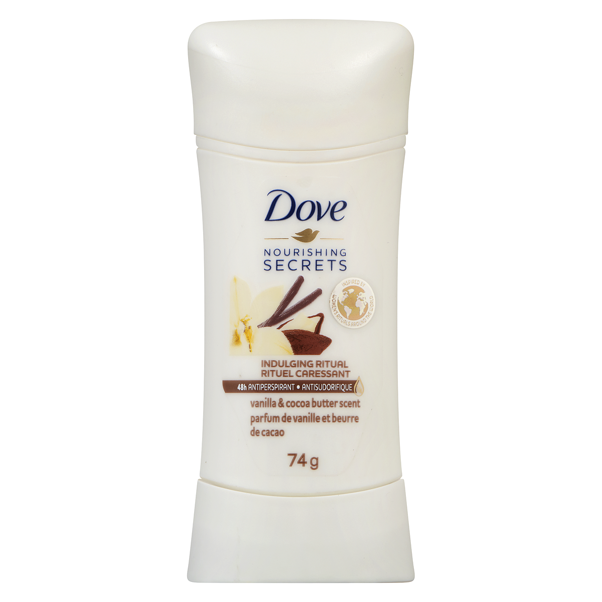 Dove Advanced Care Antiperspirant Stick, Vanilla & Cocoa Butter, 74 g