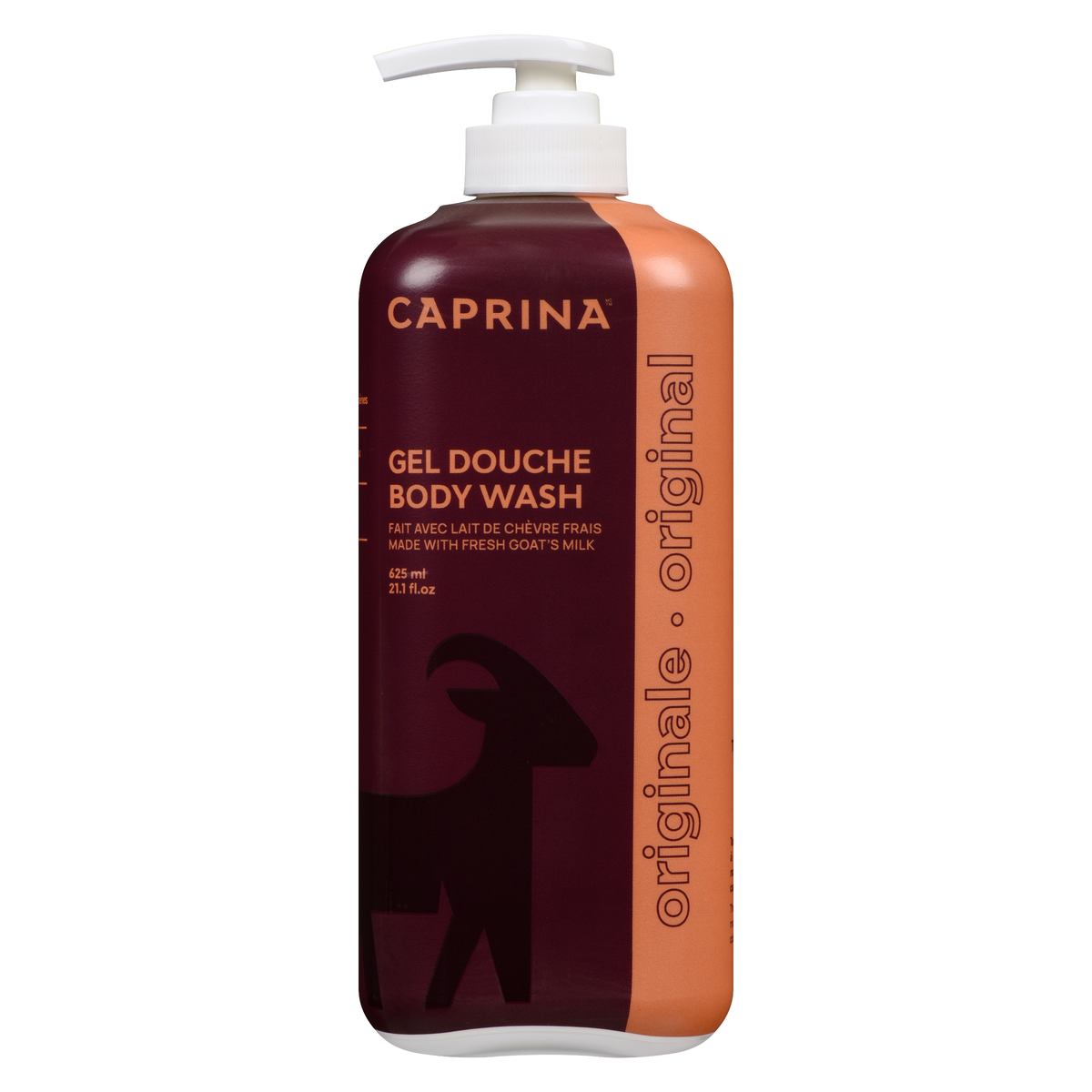 Caprina Fresh Goat's Milk Body Wash, Original Formula, 625 mL