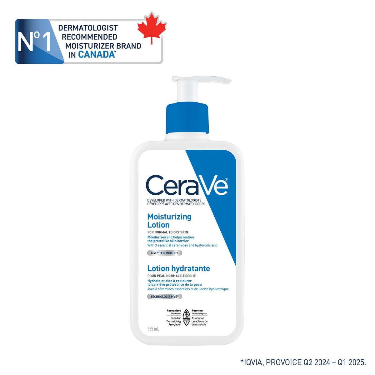 CeraVe Daily Moisturizing Face & Body Lotion for Normal to Dry Skin, 562 mL