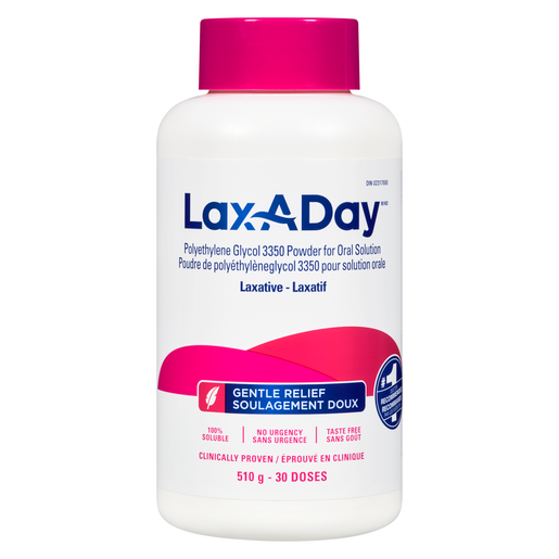 Lax-A-Day PEG 3350 Laxative Powder 510 g