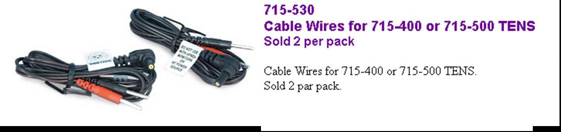 AMG TENS LEAD WIRES (1PR) (715-530)FOR 715-400,715-420, 2'S - Queensborough Community Pharmacy
