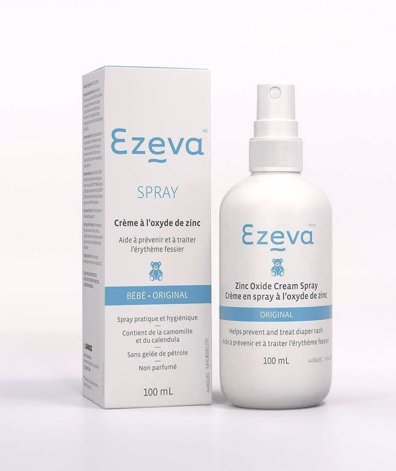 EZEVA BABY ORIGINAL DIAPER RASH SPRAY 100ML - Queensborough Community Pharmacy