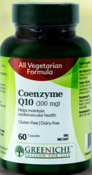 GREENICHE VEG COENZYME Q10 100mg CAP 60 - Queensborough Community Pharmacy