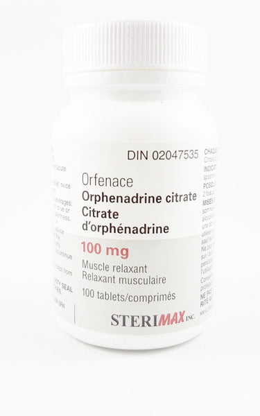 ORFENACE MUSCLE RELAXANT 100MG - Queensborough Community Pharmacy - 3