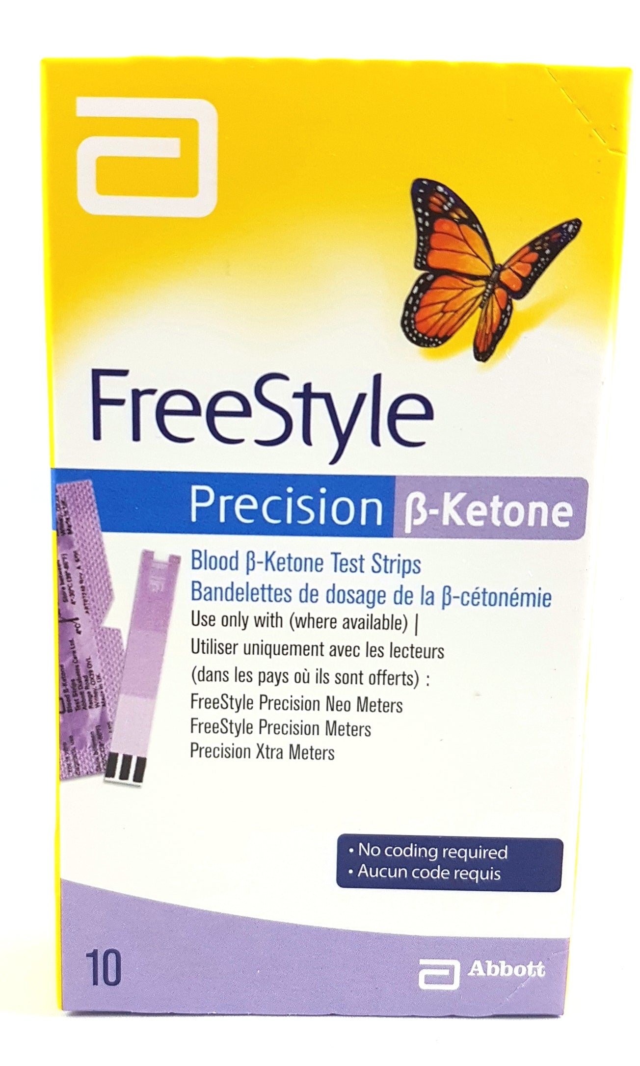 FREESTYLE PRECISION BLD KETONE TESTSTRIPS 10'S