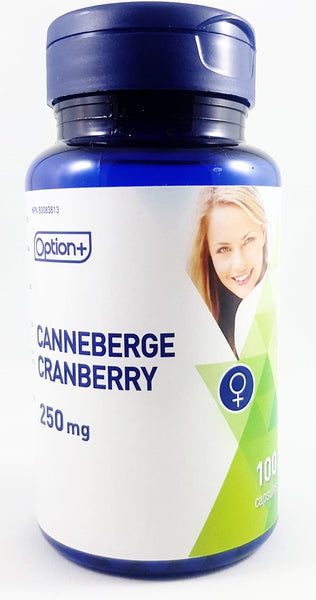 OPTION + CRANBERRY 250MG 100 CAPSULES
