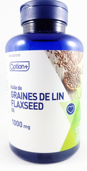 OPTION + FLAXSEED 1000MG 120 SOFTGELS