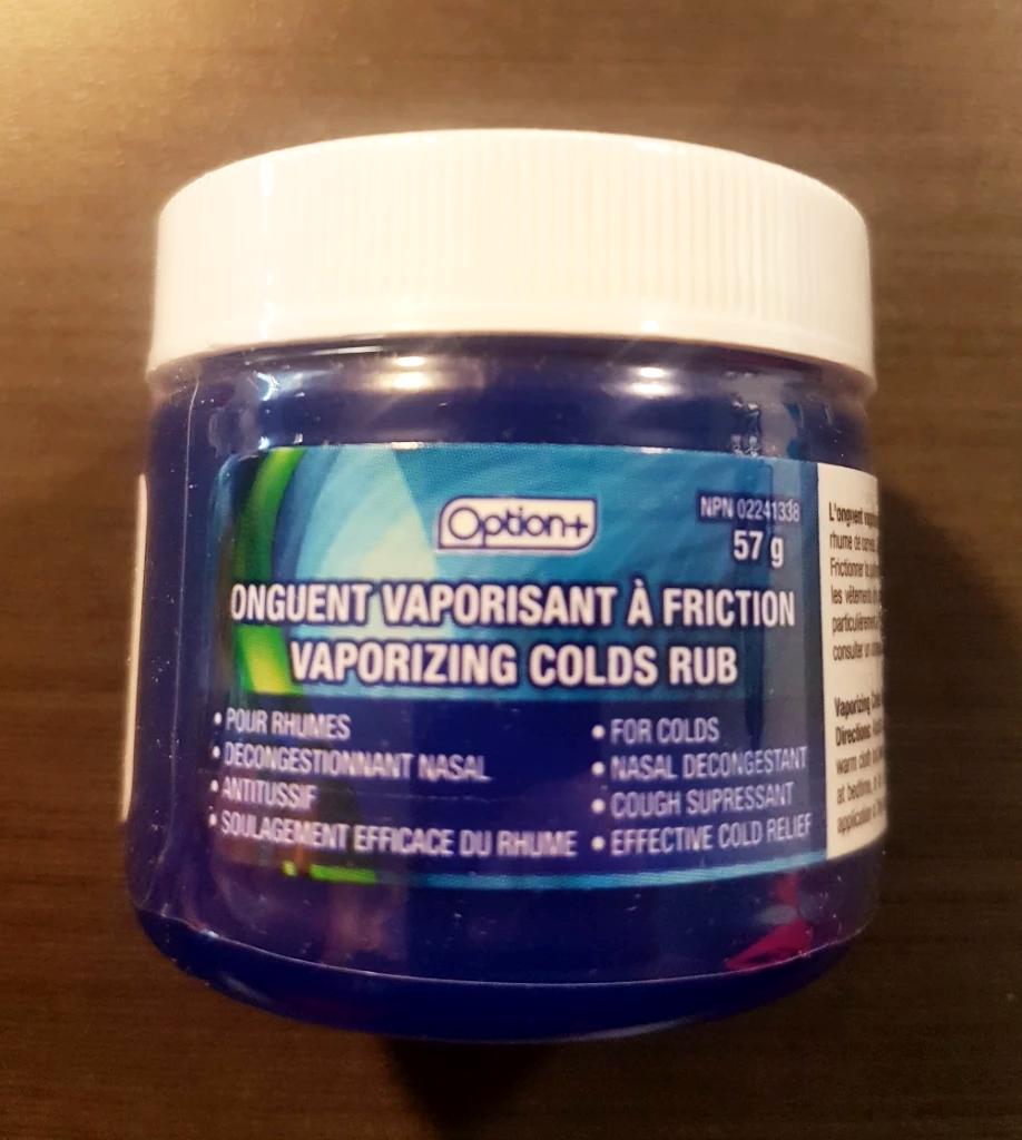 OPTION+ VAPORIZING COLDS RUB 57G