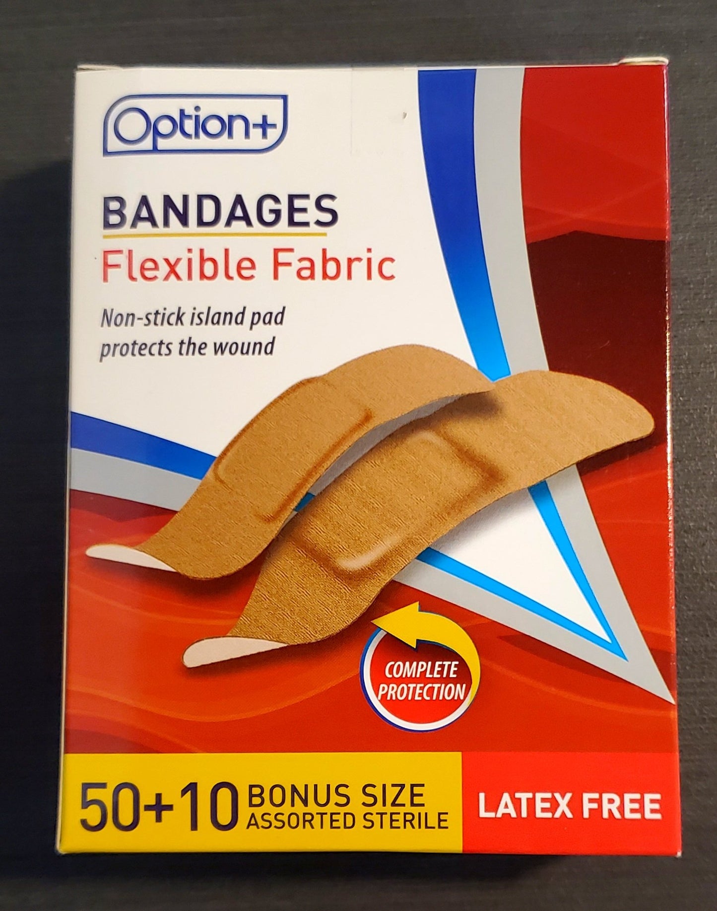 OPTION+ BANADGE FABRIC ADHESIVE 50+10