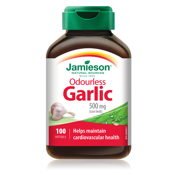 JAMIESON GARLIC ODOURLESS CAPS 100'S - Queensborough Community Pharmacy