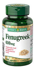 NATURE'S BOUNTY FENUGREEK 610MG CAPS 100'S - Queensborough Community Pharmacy