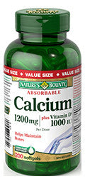 NATURE'S BOUNTY ABSORBABLE CALCIUM 200'S - Queensborough Community Pharmacy