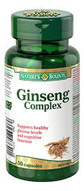 NATURE'S BOUNTY GINSENG COMPLEX CAPS 50'S - Queensborough Community Pharmacy