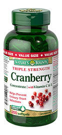 NATURE'S BOUNTY CRANBERRY & VIT C 200'S - Queensborough Community Pharmacy