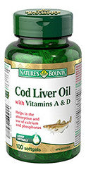 NATURE'S BOUNTY COD LVR OIL CP 100'S - Queensborough Community Pharmacy