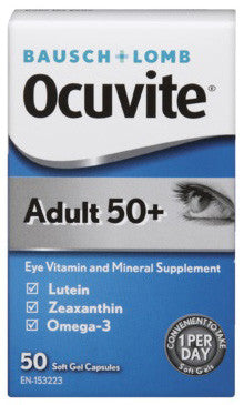 B & L OCUVITE ADULT 50+ CAPLETS 50'S - Queensborough Community Pharmacy