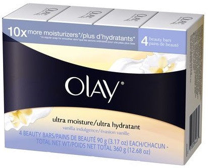 OLAY PERSONAL BAR ULTRA MOIST VANILLA 4X90G - Queensborough Community Pharmacy
