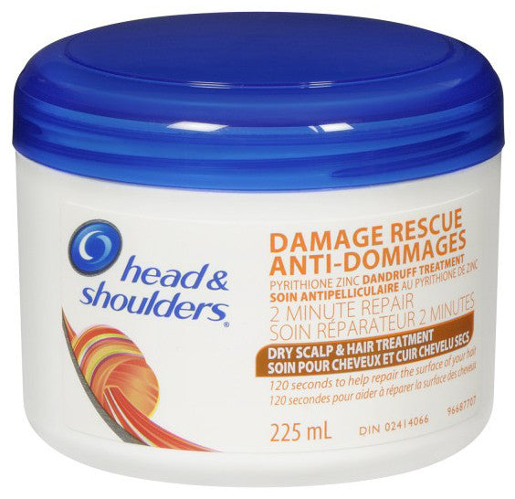 H & S DAMAGE RESCUE DRY SCALP & HAIR 225ML - Queensborough Community Pharmacy