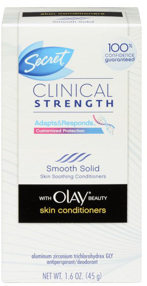 SECRET CLINICAL SMOOTH SOLID OLAY SKIN CONDITIONER 45G - Queensborough Community Pharmacy