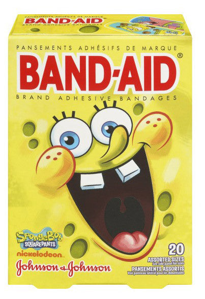 J&J BAND-AID SPONGEBOB 20'S - Queensborough Community Pharmacy