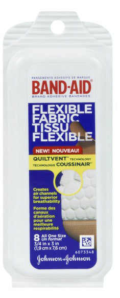 J&J BAND-AID FABRIC TRAVEL PK 8'S - Queensborough Community Pharmacy