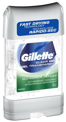 GILLETTE A/P GEL WILD RAIN 85G - Queensborough Community Pharmacy