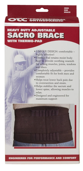 AIRWAY HEAVY-DUTY ELASTIC SACRO BRACE BLACK 1'S - Queensborough Community Pharmacy