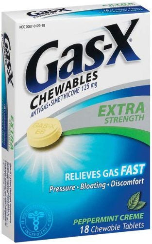 GAS-X TABS X-STR PEPPERMINT 18'S - Queensborough Community Pharmacy