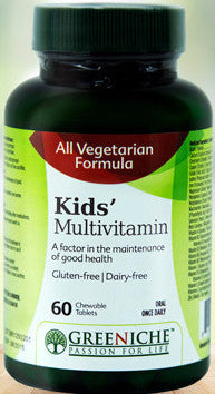 GREENICHE VEG MULTI VITAMIN KID CHW TB 60 - Queensborough Community Pharmacy