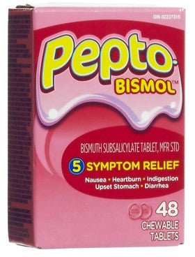 PEPTO BISMOL CHEWABLE TABS 48'S - Queensborough Community Pharmacy