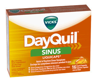 VICKS DAYQUIL SINUS CAP 16'S - Queensborough Community Pharmacy