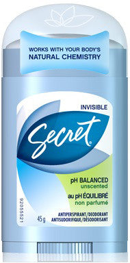 SECRET INVISIBLE SOLID UNSCENTED 45G - Queensborough Community Pharmacy