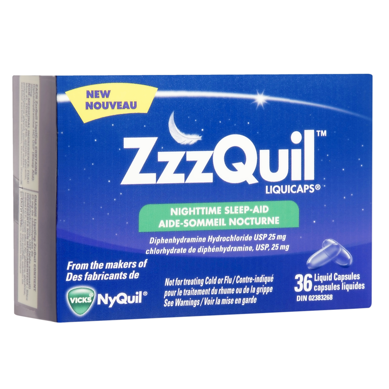 ZZZQUIL NIGHTTIME SLEEP-AID LIQUICAPS 36'S - Queensborough Community Pharmacy