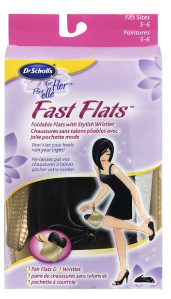 SCHOLL FOR HER FAST FLATS SZ 5-6 1PR - Queensborough Community Pharmacy