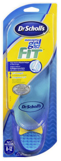 SCHOLL MASSAGING GEL FIT MEN'S 1'S - Queensborough Community Pharmacy