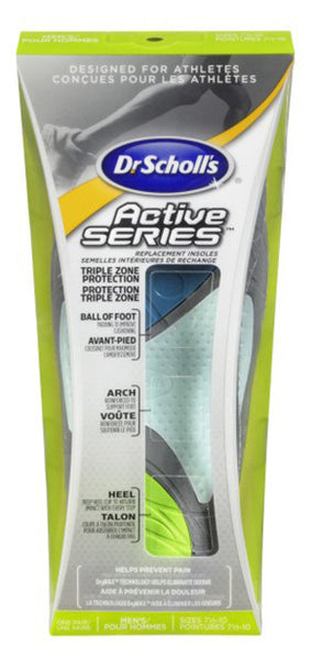 SCHOLL ACTIVE SERIES INSOLE 7 1/2-10 - Queensborough Community Pharmacy