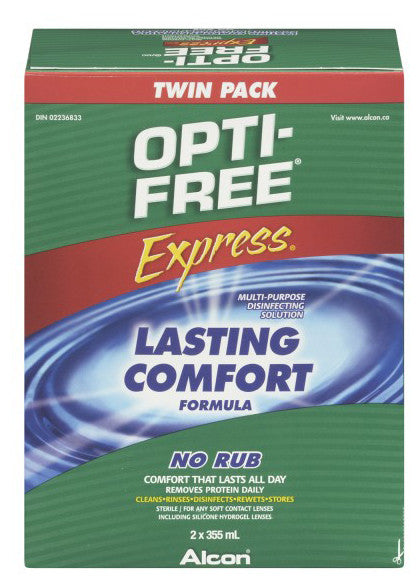 OPTI-FREE EXPRESS TWIN PACK 2X355ML - Queensborough Community Pharmacy
