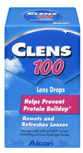 CLENS-100 LENS DROPS 8ML - Queensborough Community Pharmacy