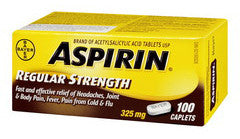 ASPIRIN CPLT 325MG 100'S - Queensborough Community Pharmacy