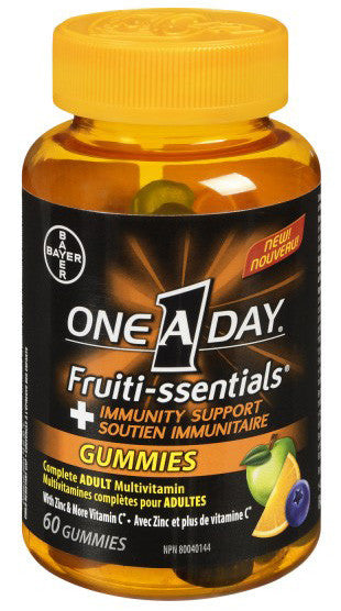 ONE A DAY FRUITI-SSENTIALS + IMMUNITY SUPPORT GUMMIE 60'S - Queensborough Community Pharmacy