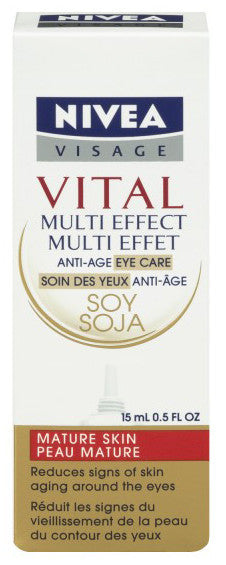 NIVEA VISAGE VITAL MULTI-EFFECT ANTI-AGE EYE CARE 15ML - Queensborough Community Pharmacy