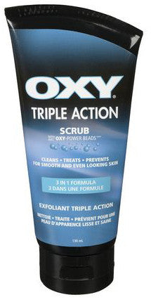 OXY TRIPLE ACTION SCRUB 130ML - Queensborough Community Pharmacy