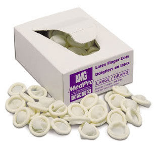 AMG FINGER COT LATEX LG 144'S - Queensborough Community Pharmacy