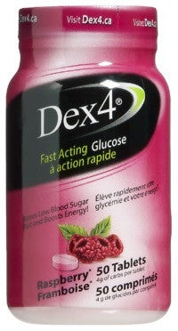 DEX-4 GLUCOSE TABS BOTTLE RSPBR 50'S - Queensborough Community Pharmacy