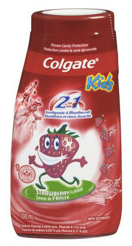 COLGATE 2 IN 1 STRAWBERRY T/P 100ML - Queensborough Community Pharmacy