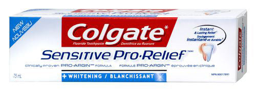 COLGATE SENS PRO-RELIEF WHITENING 75ML - Queensborough Community Pharmacy