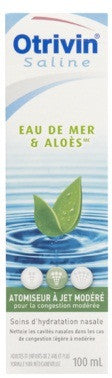 OTRIVIN SEA WATER&ALOE MODERAT OTRIVIN SEA WATER & ALOE 100ML 100M - Queensborough Community Pharmacy
